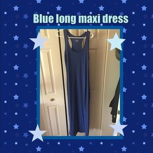 New long blue maxi dress